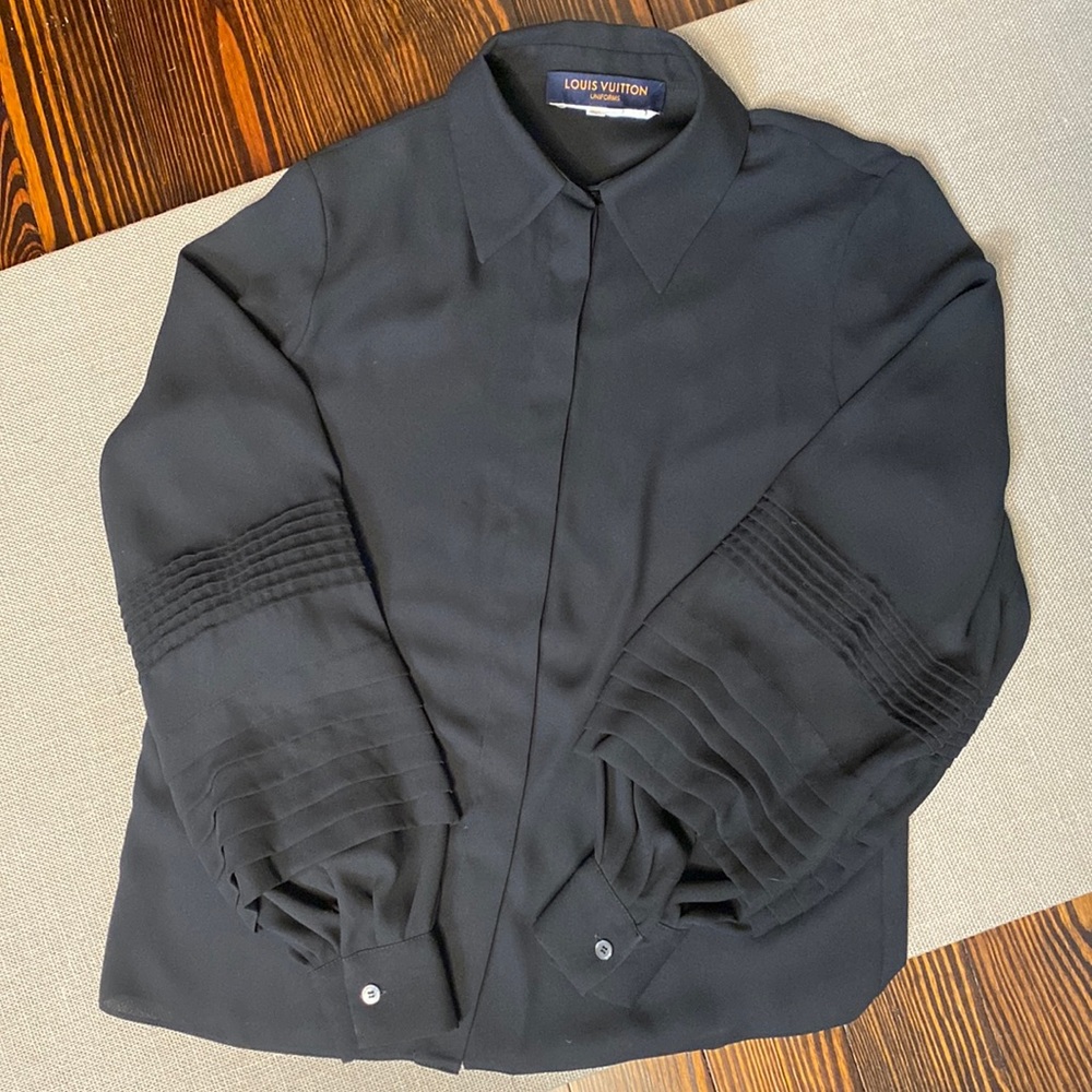 Louis Vuitton Uniform Black Blouse size 36 French